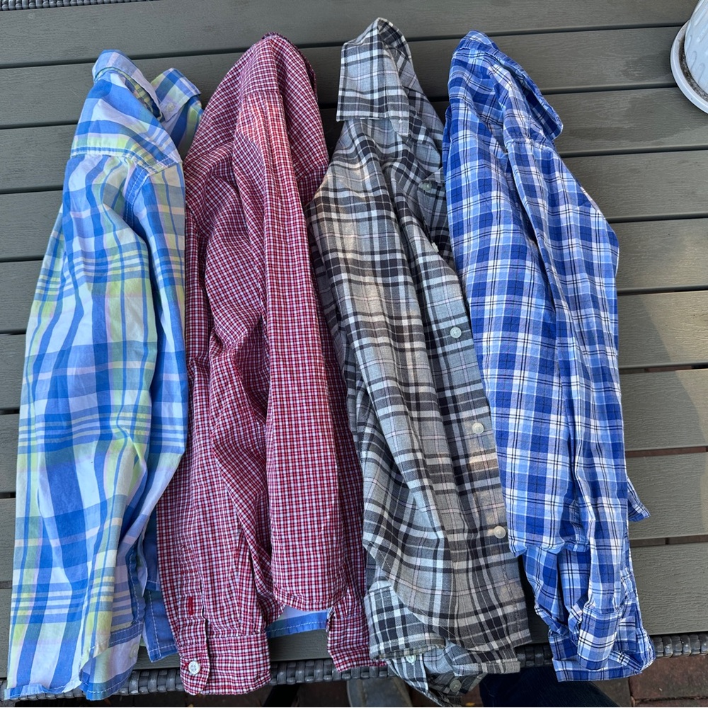 Youth boy’s Multi-Color Plaid Shirt Collection, Janie and Jack and Tommy Hilfige